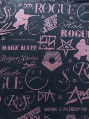 Vintage 2000s Rogue Status Gun Show All over Print All Logo Tee T-shirt Y2K Rare