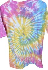 Vintage Santa Monica California Pier T Shirt Tie Dye Unisex Adult Size Small