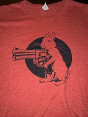 Men’s Hair Triggered T-Shirt Red Size XL Short Sleeve
