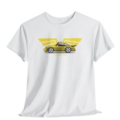 Yellow Bird 911 Air Cooled T-Shirt, Classic Car Tee, Vintage Ducktail Boxer Gift