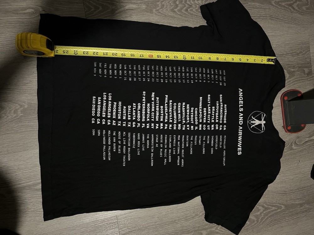 Angels And Airwaves Tour T Shirt 2021 Lifeforms Used