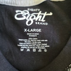 NEW Eighty Eight Brand Men’s “Savage” T-Shirt Size XL Short Sleeve Black Multi