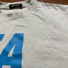 Wind And Sea T Shirt Mens M Cream Speckled Oversized Heavyweight City Urban Art