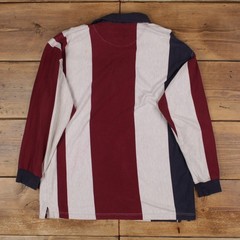 Vintage Chaps Ralph Lauren Rugby Shirt T-Shirt L Mens 00s Striped Preppy