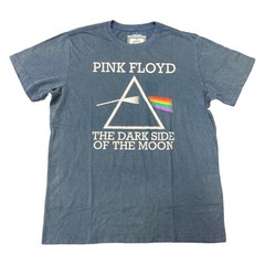 Pink Floyd Men’s Vintage Mineral Wash Crewneck Short Sleeve Band Tee (Dark