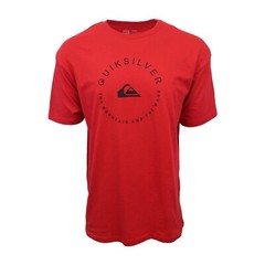 QUIKSILVER MOUNTAIN AND WAVE RED GRAPHIC T SHIRT
