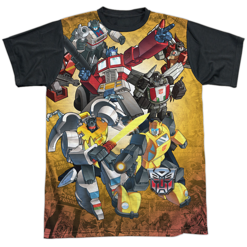 Transformers Autobots V Decepticons Adult Costume T Shirt (Black Back), S-3XL