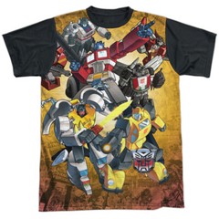 Transformers Autobots V Decepticons Adult Costume T Shirt (Black Back), S-3XL