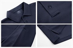 Men’s Polo Shirt Quick Dry Performance Lightweight Sports Long Sleeve T-Shirts