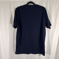 LL Bean Shirt Mens Medium Tall Black Short Sleeve Crew Neck Outdoor Print Cotton