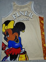 Tisa Mickey & Minney Mouse Headgear Classics Embroidered Basketball Jersey 2XL