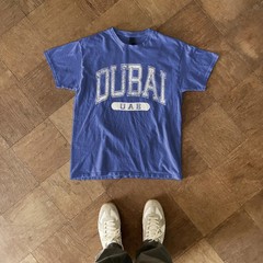 Dubai UAE Classic Varsity Style T-Shirt Tourist Blue Tee, T-Shirt