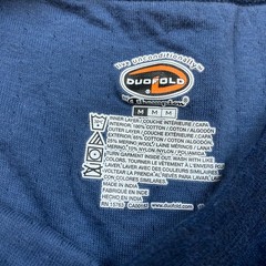 Duofold Shirt Medium Blue Wool Two Layer Preppy Base Hike Merino Outdoors Trekk