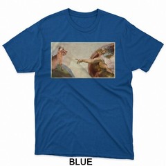 Funny Cat Slap Sarcastic Creation Of Adam Cat Meme Cat Lover T-Shirt