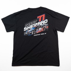 Berlin Raceway Gerry Shepard #77 Racing T-Shirt Black Gildan DryBlend Men’s L