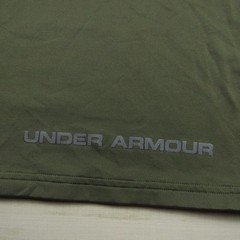 Under Armour Shirt Mens 2XL XXL Green Mock Cold Gear Fleece Long Sleeve