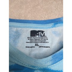 MTV Blue Tie-Dye Total Request Live Long Sleeve Tee Retro
