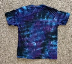 Liquid Blue Shirt Alice in Wonderland Men’s Blue XL Cheshire Cat Tie Dye