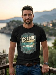 Ksamil Albania Turquoise Bay Graphic T-Shirt Unisex Travel Tee