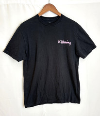 Keith Haring Men’s Medium Three Eyed Monster Black & Pink S/S Graphic T-Shirt