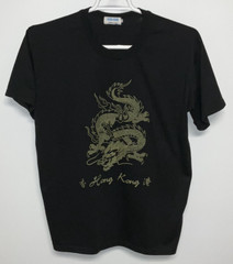 Hong Kong Short Sleeve T-Shirt Men’s Extra Large Black