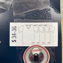 Nautica V-Neck T-Shirts Men’s S 34-36 White Cotton Limited Edition 4 Pack NWT