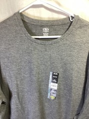 Athletic Driworks Gray 3XL Long Sleeve Polyester New With Tags T Shirt T8