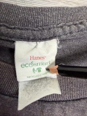 Hanes EcoSmart Mens 2XL Charcoal Heather Gray Blank Crewneck T-Shirt