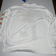 Adidas Originals Airbrush LS MUL Long Sleeve T-Shirt White 2XL NWT Trefoil Logo