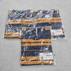 Goodthreads Pocket T-Shirt Men’s Large Tall Crewneck Blue/Tan Stripes Lot of 3