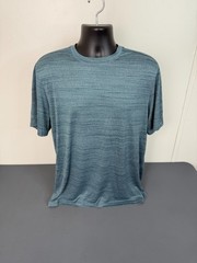 BCG Men’s Activewear Crew Neck Short Sleeve T-Shirt Blue Size Large Performance