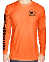 Salt Addiction long sleeve microfiber performance dri fishing t shirt 30+ UV