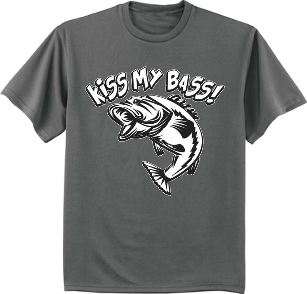 Funny Bass Fishing T-shirt Mens Gifts Graphic Tees Clothing Apparel Accessories