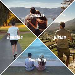Mens UPF 50+ Short Sleeve Shirts Quick Dry Performance Hiking Rashguard Tee Tops