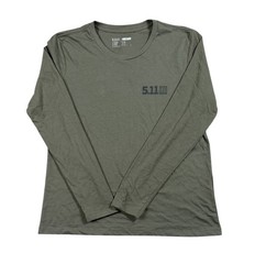 5.11 Tactical Men’s Large Olive Green Send It Long Sleeve Graphic T-Shirt