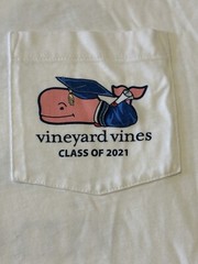 Vineyard Vines Men SS Pocket Crew Tee T-Shirt “Class Of 2021” EUC Size L