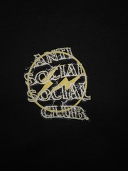 Brand New with Tags Anti Social Social Club X Fragment Yellow Bolt Crew Neck