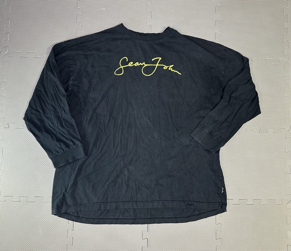 Y2K Sean John Long Sleeve Shirt Size 3XL Puff Daddy Diddy Hip Hop