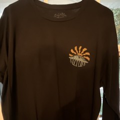 Salt Life Men’s Black Long Sleeve Crew Neck Graphic Print T-Shirt, Size XL