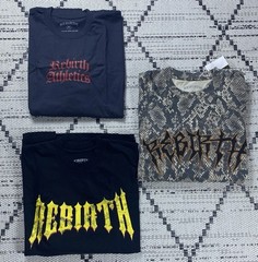 Rebirth Men’s T-shirt Set-3 Pieces Black & Brown Sz:XL NWT