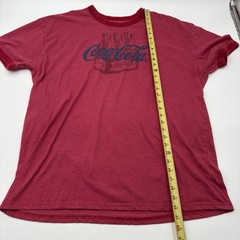Coca Cola Shirt Mens XXL Red Heather Ringer Six Pack Bottle Graphic Tee Coke