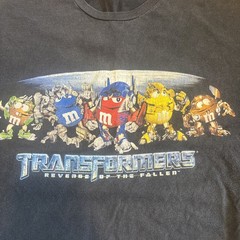 Rare Vintage 2009 Transformers Revenge of the Fallen M&M Shirt Promo Size XL
