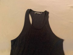 Brave Soul Mens Medium Dark Gray Cotton Polyester Blend Tank Top w/ Pocket NWOT