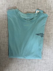 NWT – Reel Life Fishing T Shirt Green Double Sided Logo Size 2XL