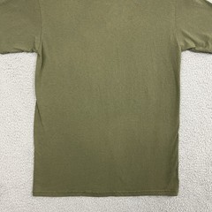 VTG Soffe T Shirt Tag M 17.5” PTP Single Stitch Sleeve Army Green Olive Military