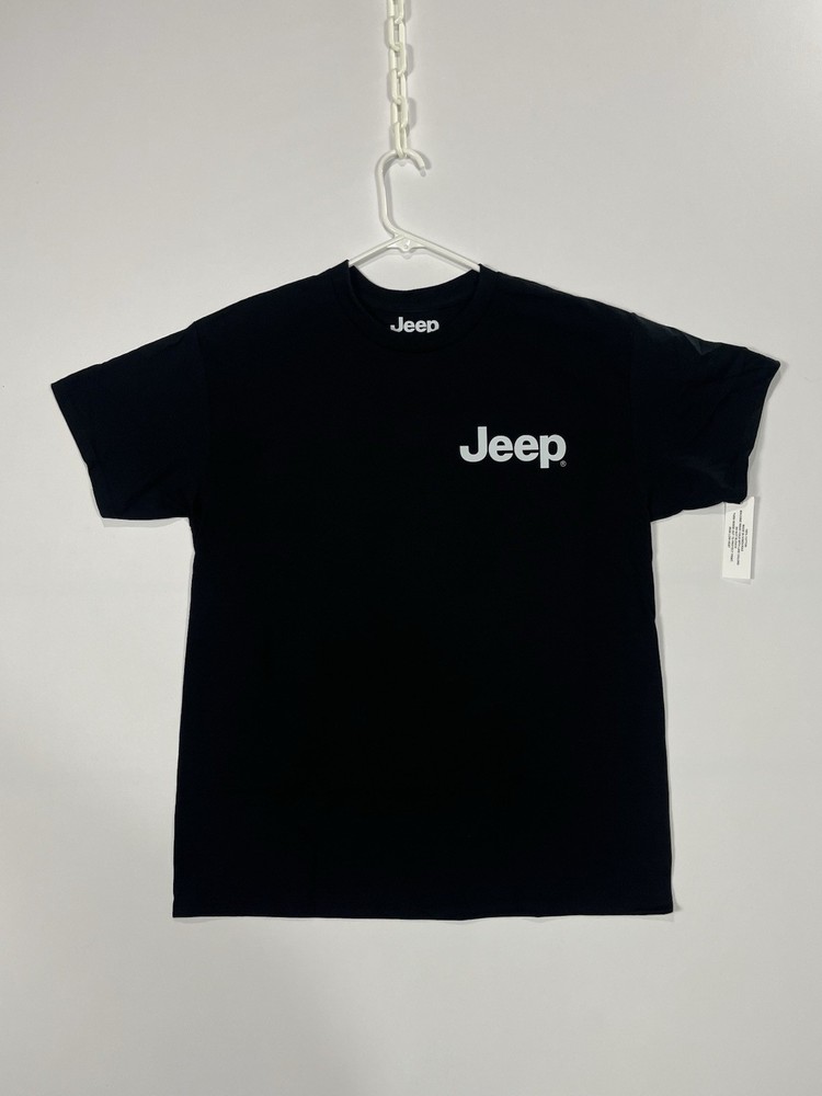 JEEP Logo T-SHIRT (Men’s X-Large) Wrangler-Gladiator-Mojave RUBICON BLACK TEE