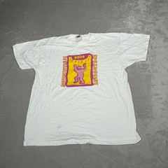 Vintage Keith Haring Shirt Mens Extra Large White Rare Pop Art Graphic Casual