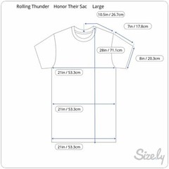 Rolling Thunder POW MIA Black Mens Graphic Tshirt Honor Their Sacrifice Size L