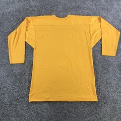 Vintage Russell Athletic Football Jersey Shirt Mens Large Yellow 3/4 Sleeve