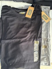 2 Foundry Men’s T-shirts With Pocket 2XLT New With Tags 1 Gray and 1 Black